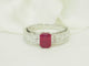 Bague 53 Bague en or blanc, rubis 1,30 ct et diamants 0,74 ct 58 Facettes 33747