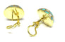 Boucles d'oreilles Tiffany - Boucles d’oreilles vintage en or jaune 18 ct à mosaïque 58 Facettes OR MOSAICO