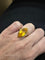 Bague 52 Bague marquise vintage en or jaune 18k et citrine 58 Facettes STBO65