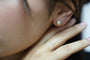 Boucles d'oreilles Puces d'oreilles - Perles d'eau douce en or jaune 18 carats 58 Facettes Puces d'oreilles 149/5