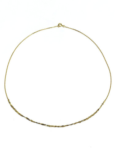 Collier Chaîne torsadée - Collier en or jaune 18 carats 58 Facettes ID 1750618