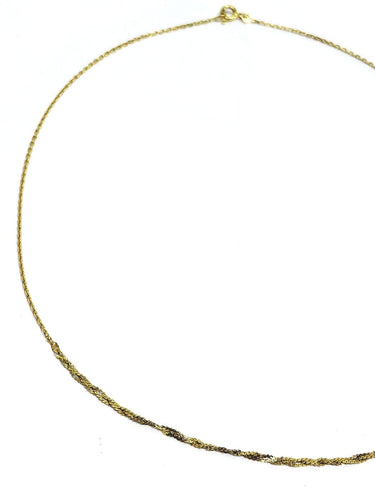 Collier Chaîne torsadée - Collier en or jaune 18 carats 58 Facettes ID 1750618