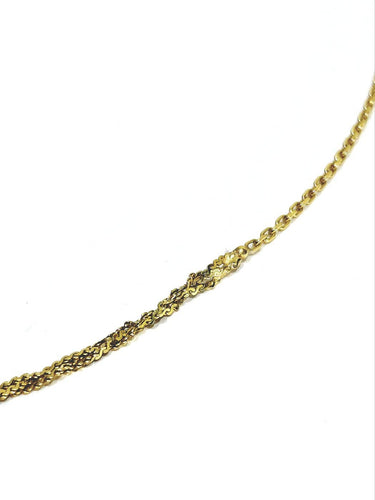 Collier Chaîne torsadée - Collier en or jaune 18 carats 58 Facettes ID 1750618