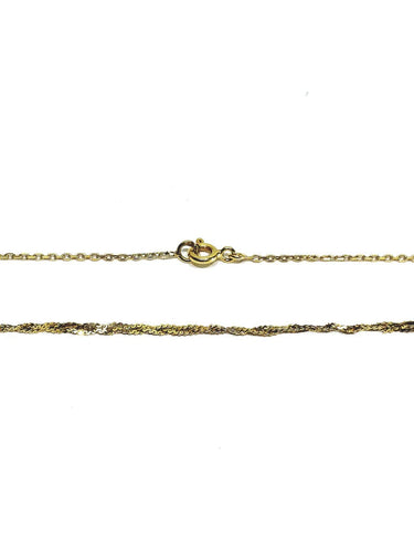 Collier Chaîne torsadée - Collier en or jaune 18 carats 58 Facettes ID 1750618