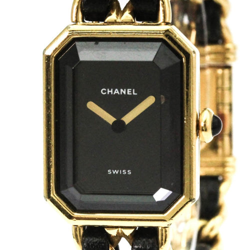 Montre Chanel - Montre Première Rock quartz en métal plaqué or et cuir 58 Facettes cgnmkj836t