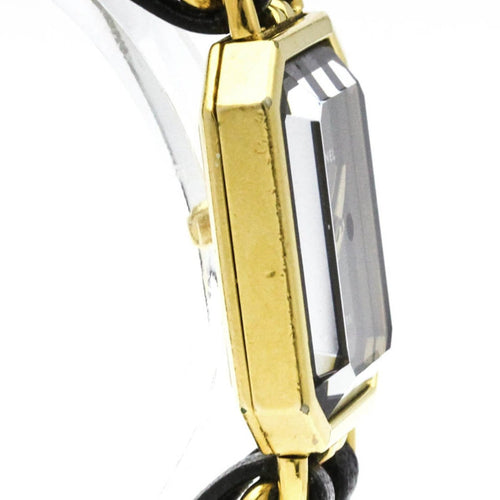 Montre Chanel - Montre Première Rock quartz en métal plaqué or et cuir 58 Facettes cgnmkj836t