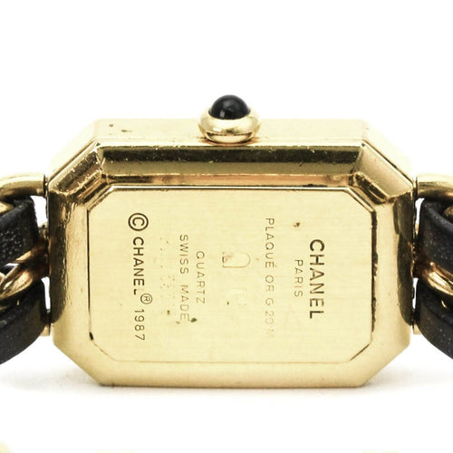 Montre Chanel - Montre Première Rock quartz en métal plaqué or et cuir 58 Facettes cgnmkj836t