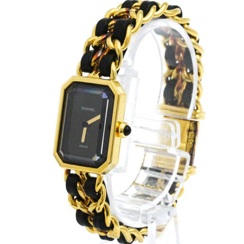 Montre Chanel Première Rock - Montre quartz en métal plaqué et cuir 58 Facettes zjoh94hcl4