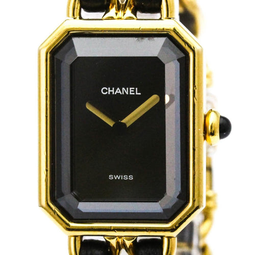 Montre Chanel Première Rock - Montre quartz en métal plaqué or et cuir 58 Facettes ullv6akp51