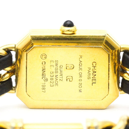 Montre Chanel - Montre Première Rock Quartz en métal plaqué or et cuir 58 Facettes e371182qun