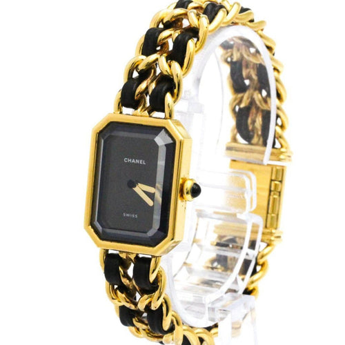 Montre Chanel Première Rock - Montre quartz en métal plaqué et cuir 58 Facettes s4g4avzpbs