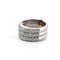 Bague 55 Bague fascione en or blanc et jaune avec diamants 58 Facettes 1405 E OC