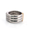 Bague 55 Bague fascione en or blanc et jaune avec diamants 58 Facettes 1405 E OC