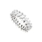 Bague 49 Alliance, platine et diamants navettes. 58 Facettes 35538