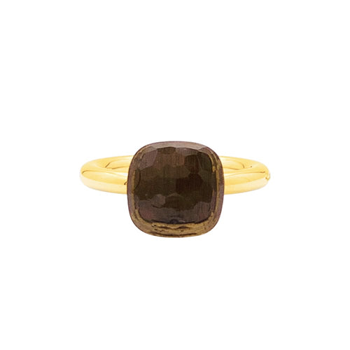 Bague 53 Bague Pomellato, "Nudo Classique", deux ors et quartz fumé. 58 Facettes 35602
