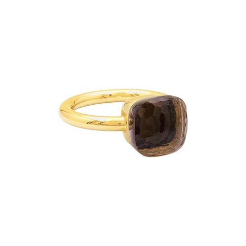 Bague 53 Bague Pomellato, "Nudo Classique", deux ors et quartz fumé. 58 Facettes 35602