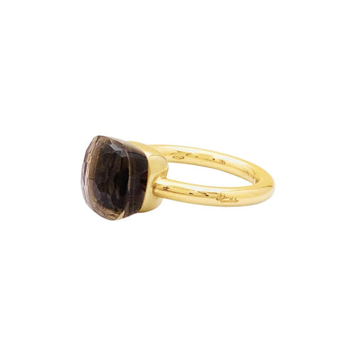 Bague 53 Bague Pomellato, "Nudo Classique", deux ors et quartz fumé. 58 Facettes 35602