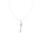 Collier Collier - Pendentif en or blanc 18 ct avec topaze et diamants 58 Facettes 41468