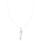 Collier Collier - Pendentif en or blanc 18 ct avec topaze et diamants 58 Facettes 41468