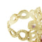Bague Bague - Corail cabochon et rubis en or jaune 18 ct 58 Facettes 39754