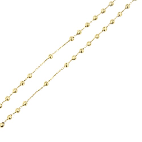 Collier Collier chapelet - Collier en or jaune 18 ct avec médaille et croix 58 Facettes 36947