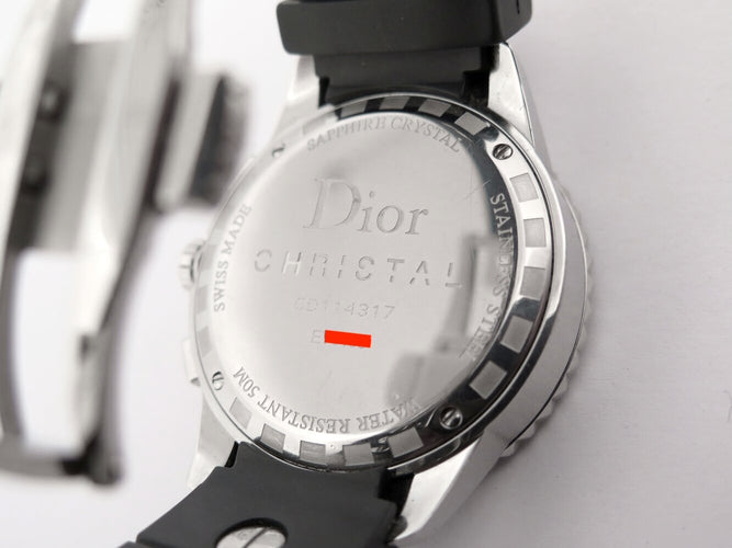 Montre Christian Dior - Montre Cristal chronographe en acier quartz 58 Facettes 274454