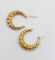 Boucles d'oreilles Créoles vintage en or blanc et jaune 18k 58 Facettes A06930