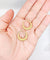 Boucles d'oreilles Créoles vintage en or blanc et jaune 18k 58 Facettes A06930