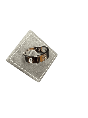 Bague 55 Cartier Love - Bague classique en or blanc 18 carats et diamants 58 Facettes 1595/2