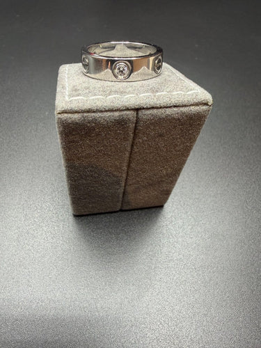 Bague 55 Cartier Love - Bague classique en or blanc 18 carats et diamants 58 Facettes 1595/2