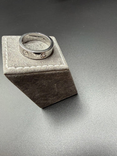 Bague 55 Cartier Love - Bague classique en or blanc 18 carats et diamants 58 Facettes 1595/2