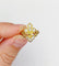 Bague 45.5 Bague chevalière fleur de lys en or 18k et diamants taille ancienne 58 Facettes A07053