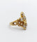 Bague 45.5 Bague chevalière fleur de lys en or 18k et diamants taille ancienne 58 Facettes A07053