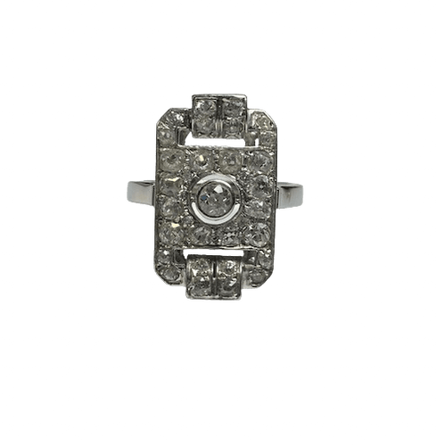 Bague 62 Bague Art déco - Or 18k et diamants 58 Facettes BO/260150