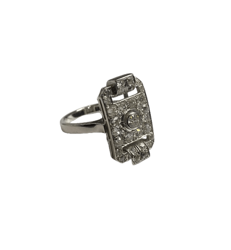 Bague 62 Bague Art déco - Or 18k et diamants 58 Facettes BO/260150