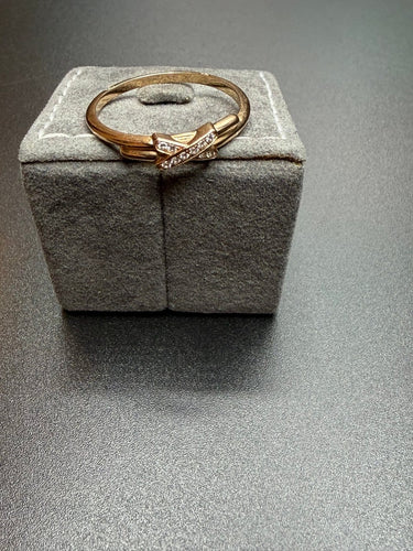 Bague 57 Chaumet Jeux de Liens - Bague en or rose 18 carats et diamants 58 Facettes 1567/2