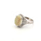 Bague 52 Bague en platine avec opale d’Éthiopie et diamants 58 Facettes 1607/C SHD 45/25