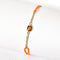 Bracelet Bracelet Solo - Bracelet en or jaune 18k avec grenat mandarin 58 Facettes bracelet-solo-orange