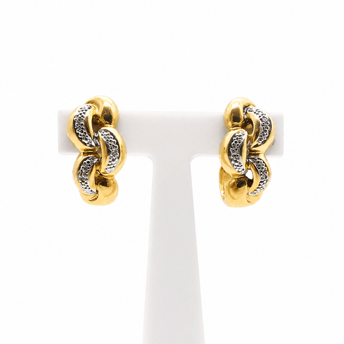 Boucles d'oreilles Boucles d'oreilles en or jaune 18 carats et diamants 58 Facettes Boucles d'oreilles or jaune & diamants