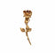 Broche Broche rose en or jaune 18 carats et rubis 58 Facettes BO/220062-RIV