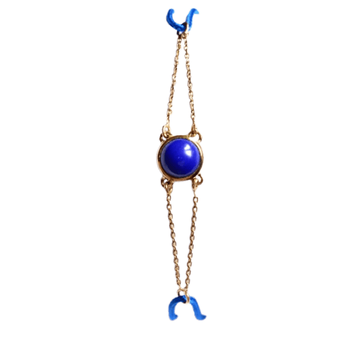 Bracelet Bracelet Les Petits Acrostiches en or jaune 18k et lapis-lazuli 58 Facettes Bracelet-petits-acrostiches-lapis