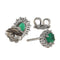 Boucles d'oreilles Boucles d’oreilles - En or blanc 18 ct avec émeraudes et diamants 0,30 ct 58 Facettes G3931