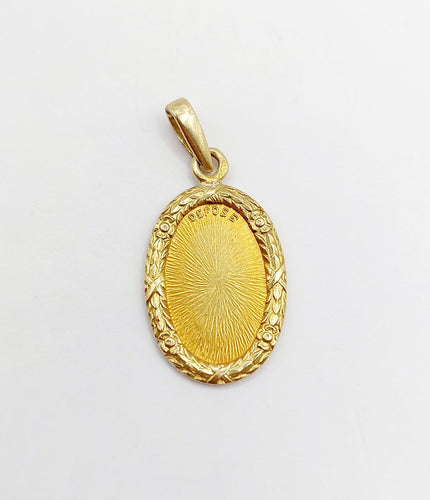 Pendentif Augis - Pendentif médaille d'amour en or 18k, diamant et rubis 58 Facettes A07068