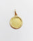 Pendentif Augis - Pendentif médaille d’amour en or jaune 18k, diamant et rubis 58 Facettes A07069