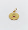 Pendentif Augis - Pendentif médaille d’amour en or jaune 18k, diamant et rubis 58 Facettes A07069