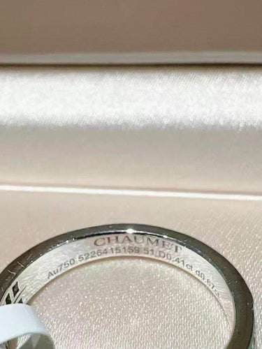 Bague 51 Chaumet Joséphine - Bague en or blanc 18k et diamants 58 Facettes Jnci07