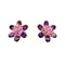 Boucles d'oreilles Boucles d'oreilles Van Cleef & Arpels, "Fleurs d'Hawaï", or jaune, améthyste, saphirs roses. 58 Facettes 35511
