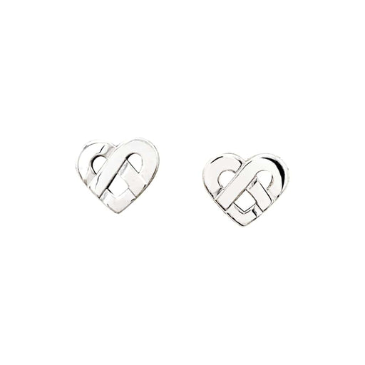 Boucles d'oreilles Boucles d'oreilles Poiray, "Coeur Entrelacé", or blanc. 58 Facettes 35560