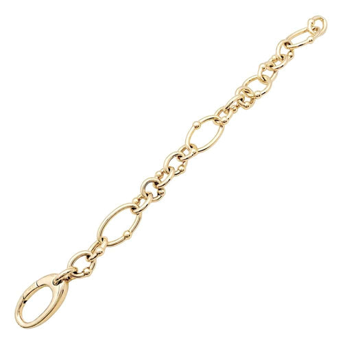 Bracelet Bracelet maillons ovales et circulaires or jaune. 58 Facettes 35589