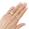Bague 50 Bague alliance tour complet en or blanc, diamants taille émeraude. 58 Facettes 35555